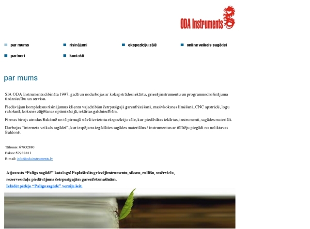 Oda instruments, SIA